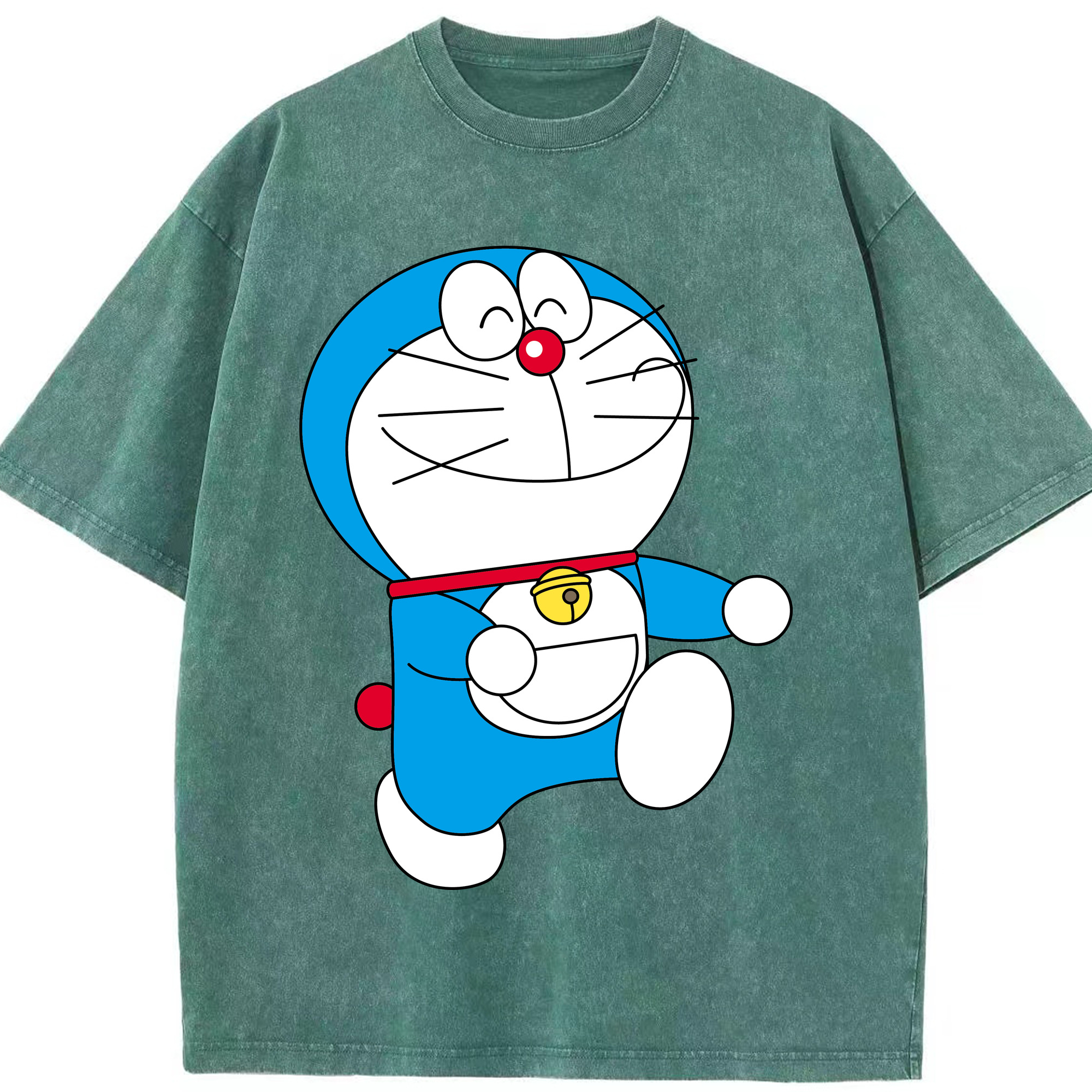 （画像用） ドラえもん Doraemon 綿100% ヴィンテージ風 半袖Tシャツ（フロントプリント）